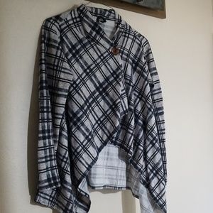Bobeau poncho style open jacket